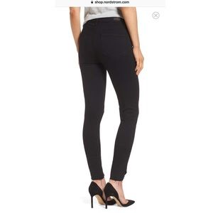 PAIGE High Waist Undone Hem Skinny Jeans